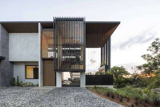 Home No. 13 at Nosara Estates showing finished construction and modern design